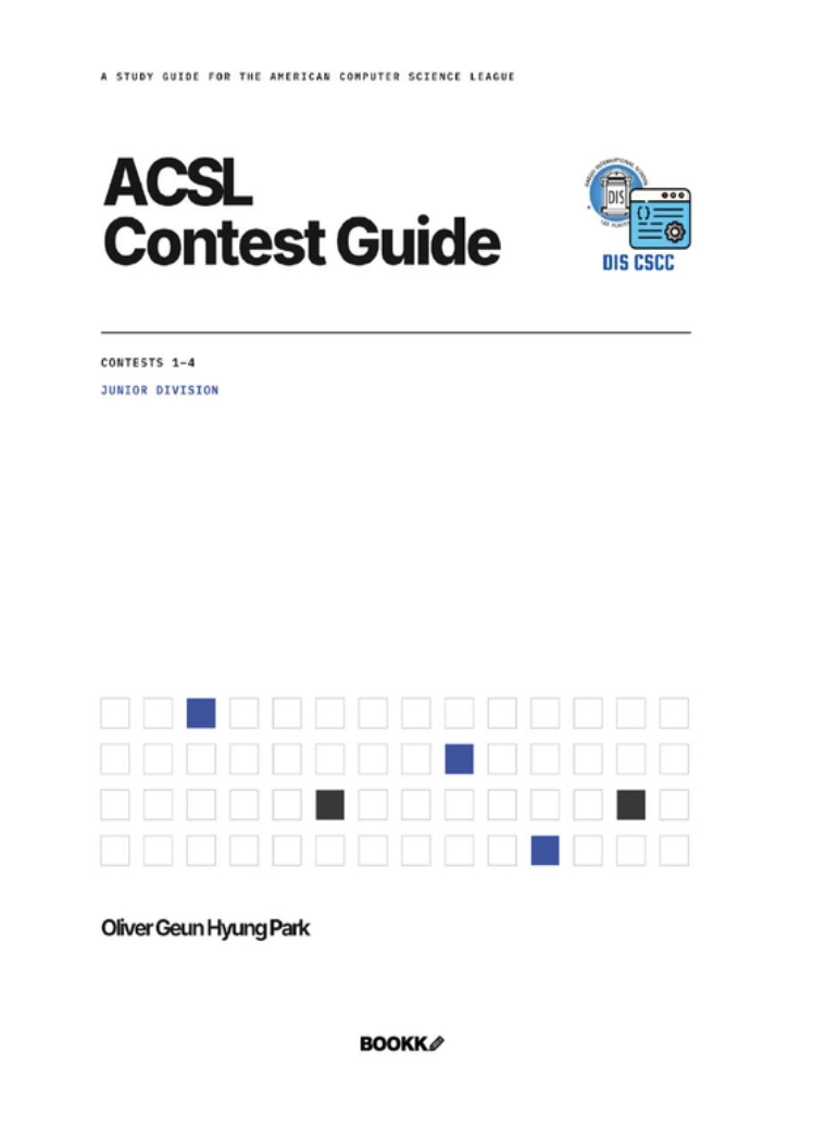 Cover of the ACSL Contest Guide authored by Oliver Park